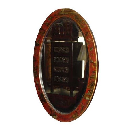 Miroir chinois oval