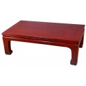 Table opium chinoise rouge 100x60x35