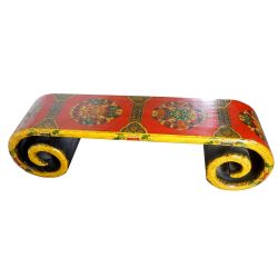 Table tibétaine à rouleau L126 x P38 x H34 cm