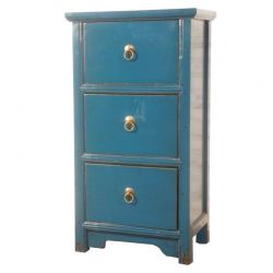 Commode chinoise bleue 50x34x92