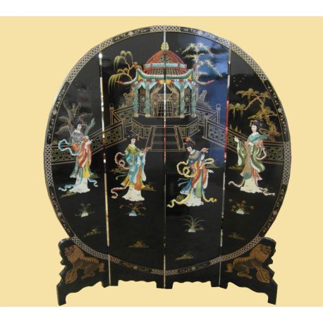 Paravent chinois rond 183x40
