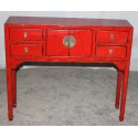 Console chinoise ancienne rouge