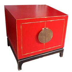 Meuble chinois rouge