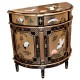 Commode chinoise demi lune 93x46x90